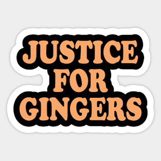 justice for gingers Sticker
